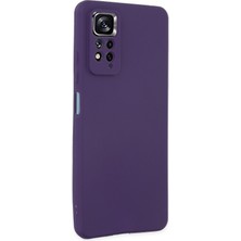 Happycase Xiaomi Redmi Note 11 Pro Kılıf First Silikon - Mürdüm