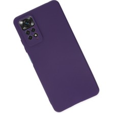 Happycase Xiaomi Redmi Note 11 Pro Kılıf First Silikon - Mürdüm