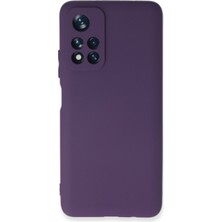 Happycase Xiaomi Redmi Note 11T Kılıf First Silikon - Mor