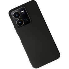 Happycase Vivo Y22S Kılıf First Silikon - Siyah