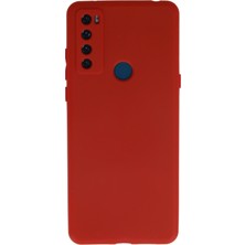 Happycase Tcl 20 Se Kılıf First Silikon - Kırmızı