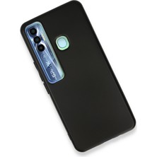 Happycase Tecno Spark 7 Pro Kılıf First Silikon - Siyah