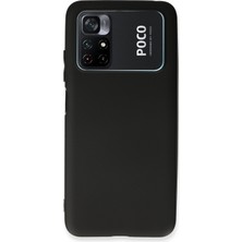 Happycase Xiaomi Poco M4 Pro 4g Kılıf First Silikon - Siyah