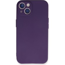 Happycase iPhone 13 Kılıf First Silikon - Mor