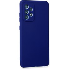 Happycase Samsung Galaxy A52 Kılıf First Silikon - Mavi