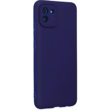 Happycase Samsung Galaxy A03 Kılıf First Silikon - Koyu Mavi