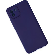 Happycase Samsung Galaxy A03 Kılıf First Silikon - Koyu Mavi