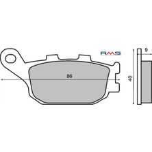 Rms Yamaha Mt-07 Abs Arka Fren Balata ( Made In Italy )