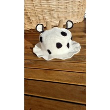 Handmade Inek Desenli Kadın- Erkek Şapkası, %100 Pamuk