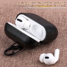 Airpods Pro (2. Nesil) Lüx Deri Suni Deri Kılıf 360 Koruma