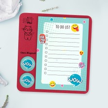 Pego cam Magnet Rozetli To Do List Mini Set - Wow Not Defteri