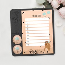 Pego Cam Magnet Rozetli To Do List Mini Set - Bear Not Defteri