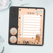 Pego Cam Magnet Rozetli To Do List Mini Set - Bear Not Defteri