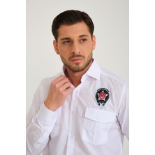 Çebi Konfeksiyon Güvenlik Erkek Beyaz Gömlek