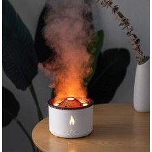 AteşTech Hava Nemlendirici Buhar Makinesi Volkanik Alev Aroma Difüzör 360 ml