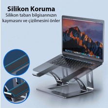 Teknoexpress S6 Pro En Yüksek Kalite Tüm Modellere Uyumlu Alüminyum Laptop Standı Ultra Sağlam Yükseltici Altlık