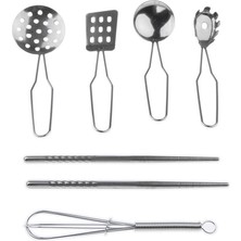 Kids Kitchen Metal Metinler Oyun Seti, Tüm Amaçlı Mutfak Aracı, 6 Pcs/set