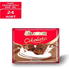 Ülker Sütlü Kare Çikolata 60 gr x 24 Adet
