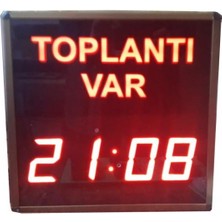 Sanec Kumandalı Toplantı Var Kronometre Tabelası (Kasa: 35X35 Cm)