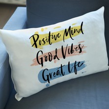 Hediye Sepeti Hediyesepeti Motive Sözlü Dekoratif Dikdörtgen Yastık