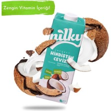 Nilky Hindistan Cevizi Sütü Glütensiz Bitkisel Bazlı Laktosuz Vegan 3x1 lt