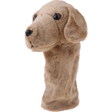 Wilkwe Animal Golf Club Headcover Ahşap Sürücü Kafa Kapağı Noel Hediye Kahverengi Köpek (Yurt Dışından)