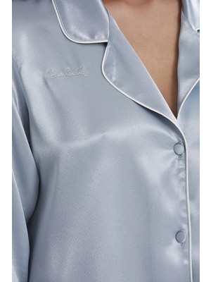 Pierre Cardin Saten Pijama Takımı 1200 Mist