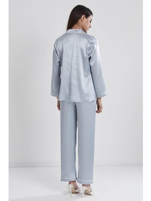 Pierre Cardin Saten Pijama Takımı 1200 Mist