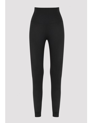 Siyah Yüksek Bel Miracle Jogger Pantolon