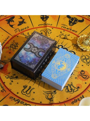 Hayuu Altın Varak Tarot Pvc Su Geçirmez Tarot Renkli Baskı Tarot Plastik Tarot (Yurt Dışından)