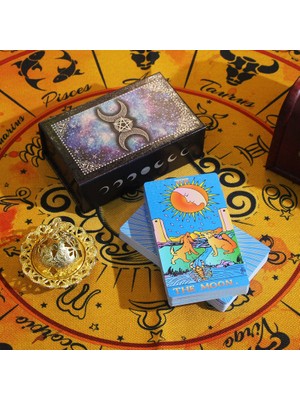 Hayuu Altın Varak Tarot Pvc Su Geçirmez Tarot Renkli Baskı Tarot Plastik Tarot (Yurt Dışından)