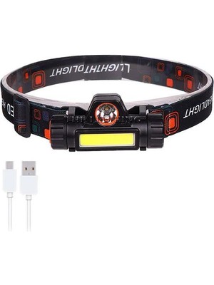 Profisher Kafa Lambası Cob + Xpe LED Şarjlı Dahili Pil Mıknatıslı 2 Modlu