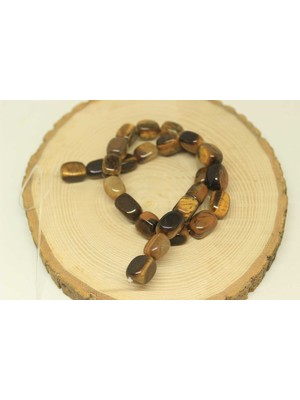 Yaşam Tohumu Kaplan Gözü Taşı Dikdörtgen Şekilli Dizi (27645)