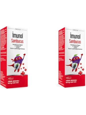 Imunol Sambucus Şurup 150 ml 2 Kutu