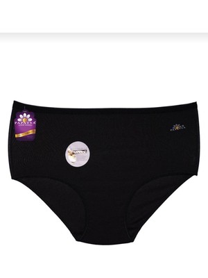 Papatya 1851 Yüksek Bel Modal Külot Siyah 12 Li