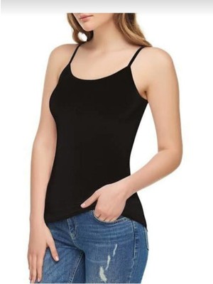 Tutku Elit 2002 Modal Elestan Geniş Askılı Atlet 3 Lü Siyah