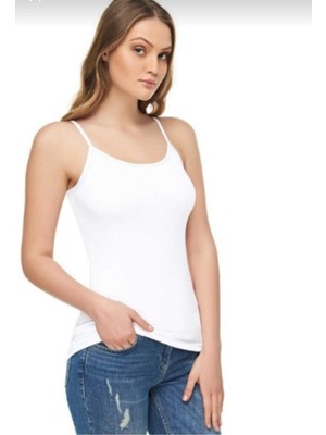 Tutku Elit 2002 Modal Elestan Geniş Askılı Atlet 3 Lü Beyaz