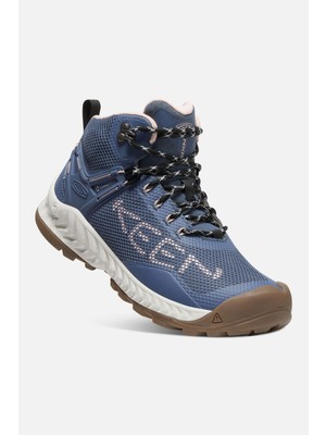 Keen Nxis Evo Mid Wp W-Vintage Indigo/harbor - Su Geçirmez Kadın Botu - Mavi
