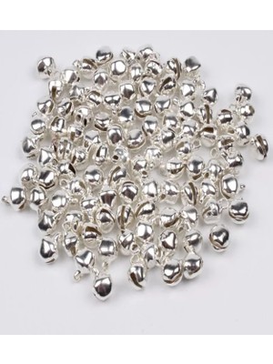 Tineke 100 Adet 12MM GÜMÜŞ Renk Kulplu Zil,çan,çıngırak,metal Amigurumi Zili,takı Aksesuar Yapımı