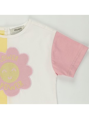 Panço Kız Bebek Kısa Kollu T-Shirt 2311GB05011