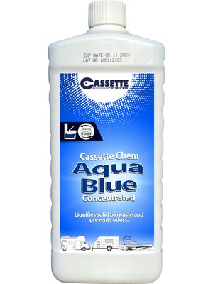 Cassette Karavan Tekne Tuvalet Kimyasalı Chem Aqua Blue Concentrated Kasetli ve Portatif Tuvalet Atık Parçalayıcı Koku Giderici