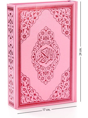 Kuranı Kerim - Sade Arapça - Orta Boy - Sesli - Pembe - Bilgisayar Hatlı