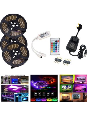 Cadia Rgb LED Strip Lights 12V Yatak Odası Tv Arka Işığı Için Güç Kaynağı Mutfak Tipi D (Yurt Dışından)