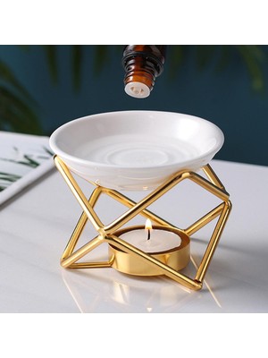 Acelit Petrol Eriyik Tealight Tutucu Kokusu Isıtıcı Altın Opsiyon 4 Altın (Yurt Dışından)