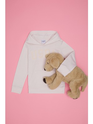 U.S. Polo Assn. Kız Çocuk Ekru Sweatshirt 50260922-VR019