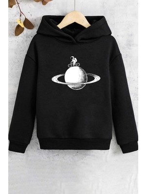 Trendypassion Çocuk Astronaut Rides Baskılı Sweatshirt