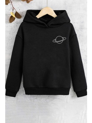 Trendypassion Çocuk Saturn Temalı Baskılı Sweatshirt