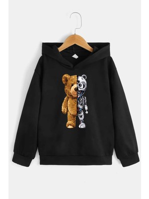 Trendypassion Çocuk Robobear Baskılı Sweatshirt