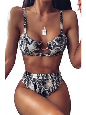 La Fina Solina Yılan Derisi Bikini Set