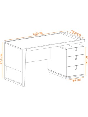 Meltem Natura Genç Odası Çalışma Masası